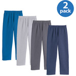 Just My Size by Hanes Women's Plus-Size EcoSmart Fleece Sweatpants 2-Pack Bundle