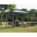 Havecty Hard-Top Patio Gazebo, 114" x 120" 