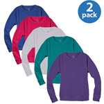 Hanes Women's Fleece Crew Sweatshirt, 2-Pack