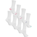 Fruit of the Loom Ladies Crew socks 6 pair +2 free bonus pack