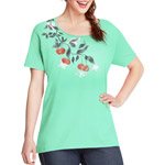 Just My Size by Hanes Women's Plus-Size Watercolor Graphic Tee