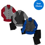 George Boys' 4 Piece Shirt, Pants, Vest and Tie Set, Your Choice