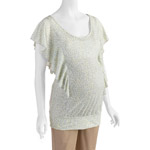 Inspire Maternity Flutter Top with Crochet Back