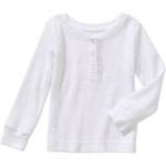 Garanimals Baby Toddler Girl Long Sleeve Thermal Henley Tee