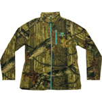 Mossy Oak Breakup Women's Olive Full-Zip Fleece Zip Up