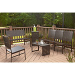 Cosco 7-Piece Outdoor Folding Conversation Set, Seats 6