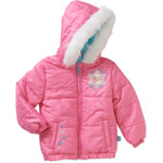 Disney Frozen Baby Toddler Girl Faux Fur Puffer Jacket