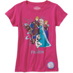 Disney Frozen Group Shot Girls' Short Sleeve I-Talk Graphic Tee