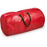 Honey-Can-Do Tree Storage Bag, Red with Green Handles