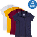 George Girls' School Uniforms, Short Sleeve Polo 4 Pack