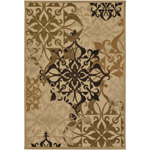 Couristan Urbane Gatesby Flat Woven Indoor/Outdoor Rug, Sand and Ivory, Multiple Sizes