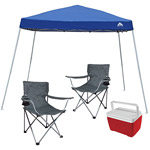 Ozark Trail 9' x 9 Canopy with Chairs and Cooler Value Bundle 