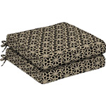 Outdoor Pattern Dining Seat Cushion, Set of 2, Toshi Shale