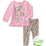 Garanimals Newborn Girl French Terry Tunic and Legging Set