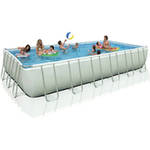 Intex 24' x 12' x 52" Ultra Frame Rectangular Swimming Pool