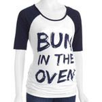 Planet Motherhood Maternity Bun In The Oven Raglan Tee