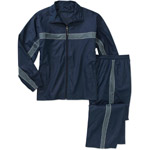 Big Men's Stripe Pieced Wind Jacket and Pant Set