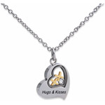 Connections from Hallmark Stainless Steel Hugs and Kisses Shaker Pendant