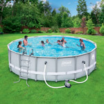 Coleman 16' x 48" Power Steel Frame Above-Ground Swimming Pool Set