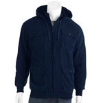 Men's Cargo Pocket Fleece Jacket with Sherpa Lining