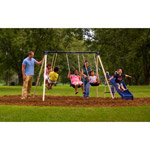 Flexible Flyer Swing 'N Glide Metal Swing Set