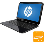 HP Sparkling Black 15.6" Pavilion TouchSmart 15-b129wm Laptop PC with AMD A6-4455M Accelerated Processor, 4GB Memory, 500GB Hard Drive, Touchscreen and Windows 8