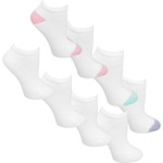 Fruit of the Loom Ladies Low Cut Socks 6 pair +2 free bonus pack