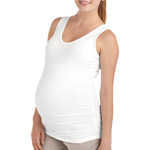 Oh! Mamma Maternity Basic Tank with Side Ruching