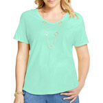 Just My Size by Hanes Women's Plus-Size Short Sleeve Vneck Tee