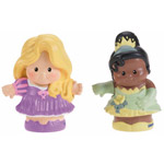 Fisher-Price Little People Disney Rapunzel & Tiana 2-Pack Action Figures