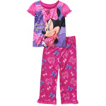 Disney Baby Girls' Minnie 2 Piece Short Sleeve Pajama Set