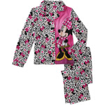 Disney Girls' Minnie Mouse 2 Piece Pajama Coat Set