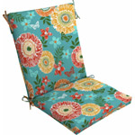 Mainstays Outdoor Dining Chair Cushion, Butterfly Suzani