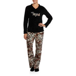 Women's Cozy 3 Piece PJ Set with Cozy Sock