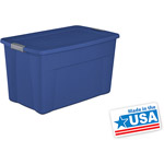 Sterilite 35 Gallon Latch Tote- Blue Eclipse, Set of 4