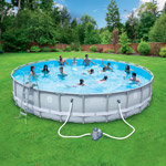 Coleman 26' x 52" Power Steel Frame Above-Ground Swimming Pool Set