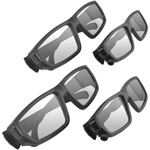 Ematic 3D Glasses Family Pack with 2 Adult Glasses and 2 Child Glasses