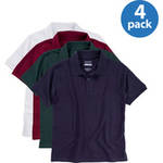 George Boys' School Uniforms, Short Sleeve Polo 4 Pack