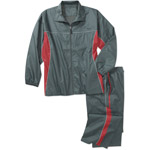 Men's Color Block Wind Jacket and Pant Set