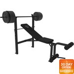 CAP Barbell Deluxe Bench w/ 100-Pound Weight Set