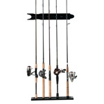 Organized Fishing 20.9" 8-Rod Modular Wall Rack, Black