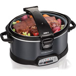 Hamilton Beach 6-Quart Programmable Slow Cooker, Charcoal