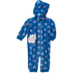 Child of Mine by Carters Newborn Girls' Hooded Dot Polar Bear Romper