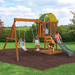 Cedar Summit Premium Play Sets Ainsley Ready to Assemble Wooden Swing Set