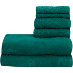 Mainstays Quick Drying 6-Piece Textured Towel Set