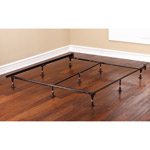 Adjustable Metal Bed Frame, Brown