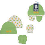 Gerber Newborn Baby 4 Piece Hat and Mitten Set