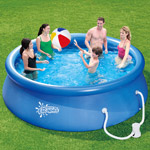 Summer Escapes 12' Quick Set Ring Pool with Pump with GFCI (144L x 144W x 30H)