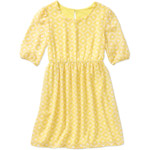 George Girls' Elbow Sleeve Chiffon Dress