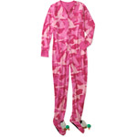 Women's Duck Dynasty 3D One-Piece Footie Pajamas